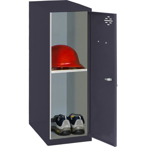SimonRack Armadietto Spogliatoio Metallico Piccolo, 915x300x500 mm, Armadietto con Chiave, Antracite - Simonlocker