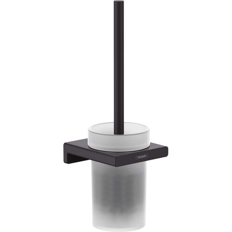 Hansgrohe AddStoris - Bürstenhalter Wandmontage, Glas matt/schwarz matt 41752670 (1/2)
