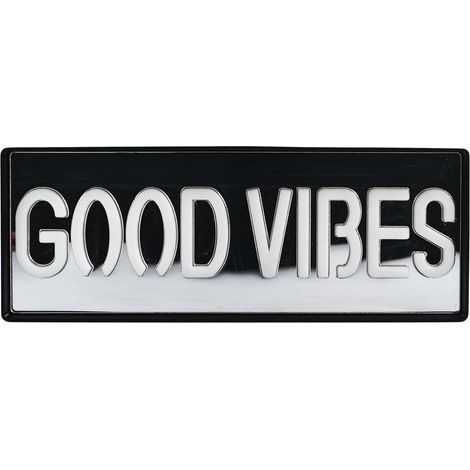 Lámpara de neón LED con la inscripción GOOD VIBES, moderna