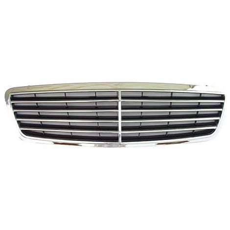 Grille de calandre avant chromée/noire modèle Avantgarde Mercedes Classe C W203 phase 1 2000-2004