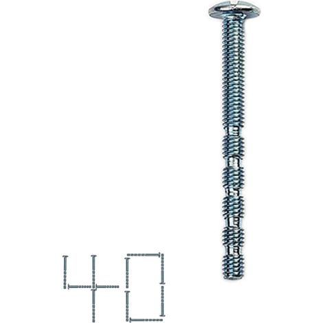 40 Stück 50 mm metrische Schrauben, 4 mm Durchmesser, Schrankknöpfe, Kommodenknöpfe, Schubladenknöpfe, Knöpfe für Schränke, rostfreie Schrankknöpfe, hohle Küchenschrankknäufe (1/2)