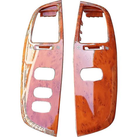 Cache de panneau de ventilation de tableau de bord pour Land Cruiser 100 LC100 FJ100 UJZ100 1997-2007 (conduite à gauche), aspect bois. (1/5)