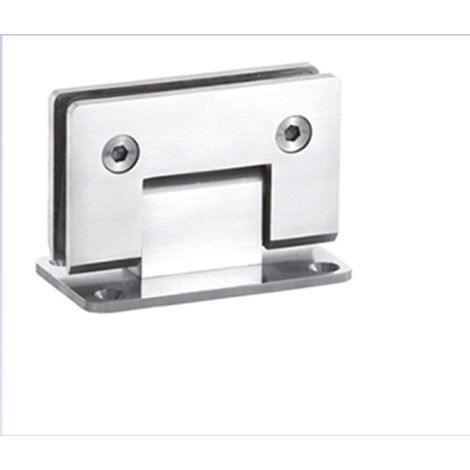 Charnière de porte vitrée à clip en acier inoxydable 304 pour salle de bain (projet de moulage de précision à 90° + tréfilage) (1/5)
