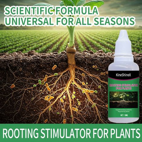 KineShineX Nutrient Germination Plant Root Protection Solution for Gardens, Lawns, and Horticulture - Promotes Plant Germination and Root Development (1/5)