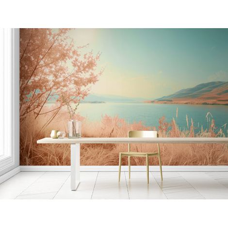 Papier Peint Paysage - Au bord du lac - 150 x 250 cm (1/2)