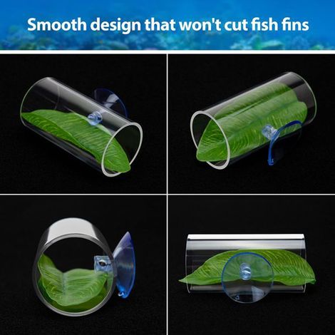 2 Farboptionen: Transparent Material: Fischförmiger Acryl-Röhrentunnel Die Betta-Fisch-Blatt-förmige Matte simuliert Kämpfe.