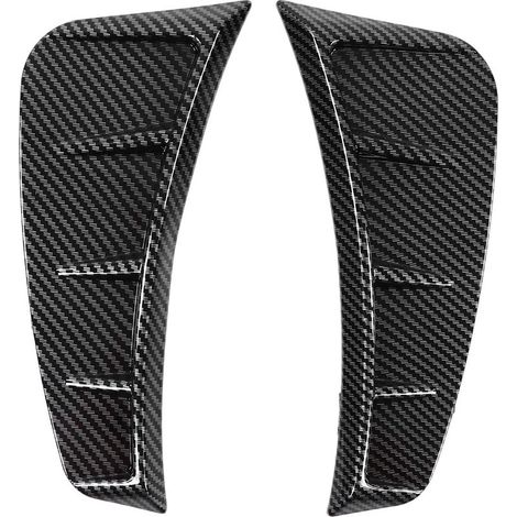 Paar seitliche Lüftungsschlitzblenden für die Frontstoßstange, universelle Exterieur-Styling-Dekoration aus Kohlefaser (1/5)