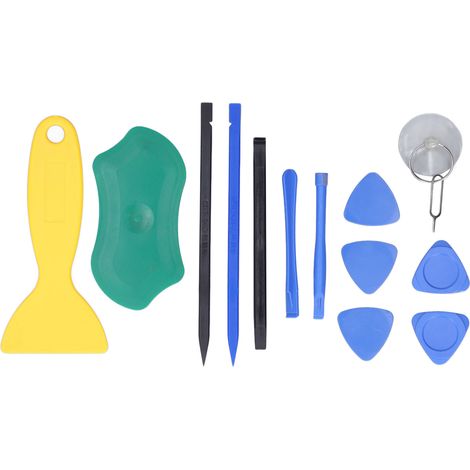 Kit d'outils de réparation électronique : spudger en PVC, barre d'ouverture, ventouse triangulaire (1/5)
