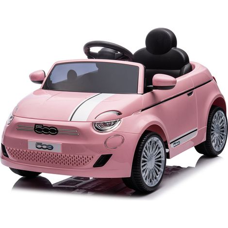 Macchina Elettrica per Bambini Licenza Fiat 500 12V Rosa (1/5)