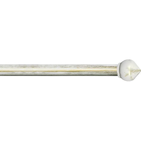 SCORRITENDA 'KIT FERRO' mod. 'Bulbo' col. avorio oro Ø 20/19 mm. - ERREBI