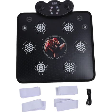 Tapis de boxe et de danse mural 2 en 1 - Appareil de soulagement du stress en PVC souple pour adultes et (1/5)