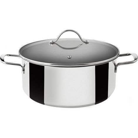 Cacerola inox inducción con tapa de cristal 18cm (1/2)