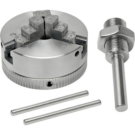Mandrin Tour a Bois à 3 Mâchoire, M12 1 Mini Mandrin Perceuse en Alliage de Zinc, 3 Mors Mandrin Manuel Perceuse Électrique Bielle Outil Électrique, pour Travail Bois Métal Machines Outils (1/5)