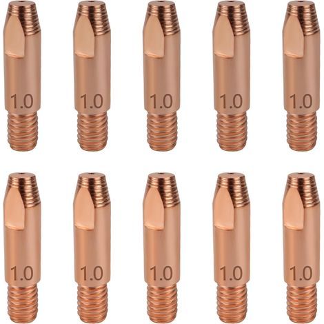 Lot de 10 embouts de soudage M6  1 mm  Pour appareil de soudage 24KD