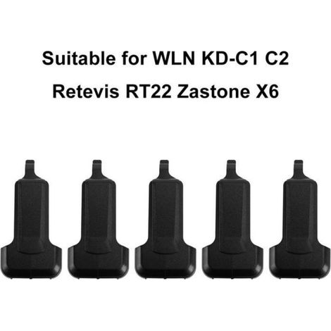 Lot de 5 Clips de Ceinture pour Talkies-Walkies - JINFGERNE - Transport Pratique et Sécurisé, Compatibilité Optimale, Installation (1/5)