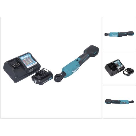 Makita WR 100 DWA1 Akku Ratschenschrauber 12 V 47,5 Nm 1/4" 3/8" + 1x Akku 2,0 Ah + Ladegerät (1/5)