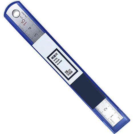 Règle métallique en acier inoxydable 15/20/30 cm, outil de mesure (1/5)