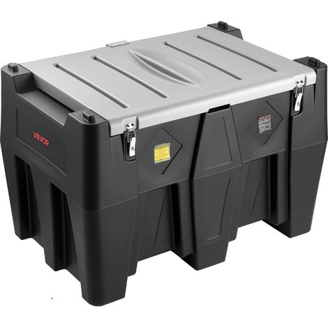 Réservoir Diesel Portable 484,5 L Cuve de Ravitaillement 38 L/min avec Pompe de Transfert Électrique 12 V Tuyau en Caoutchouc 4 m Réservoir de Transfert Diesel pour Transport de Carburant, Noir (1/5)