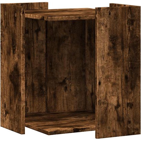 Maison Exclusive - Mueble arenero para gatos madera roble ahumado