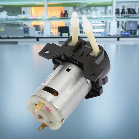 Pompe péristaltique à liquide D-2 24mm DC 12V DIY pour analyses de laboratoire (noire) (1/5)