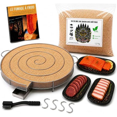 Générateur Serpentin Fumée Froide Fumoir Sciure (1/2)