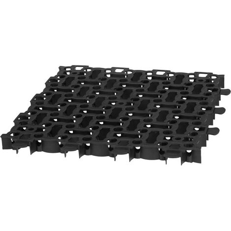Rasengitterstein GardenPUZZLE II, 500x500x40 mm, schwarz, UV