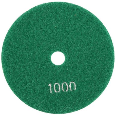 Tampons de Ponçage de 5 Pouces, Tampons de Polissage à Disque Abrasif de 125 Mm, Tampon de Polissage, pour Pierre pour Marbre pour Béton pour Granit (1000) (1/4)