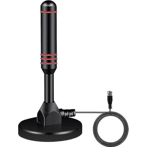 Antenne TV intérieure HD puissante pour salon, caravane, camping-car, HDTV DTMB DVB-T ISDB F mâle Eph (1/5)