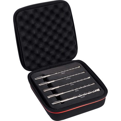 Starrett SDS Plus 4-Point Drill Bit Set – 5 Pieces (Model STRKBPXK05)