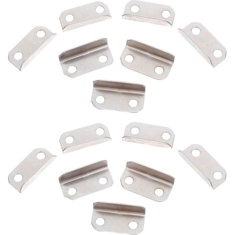 Lot de 100 plaques recouvrement boulons en forme L pour meubles (1/5)
