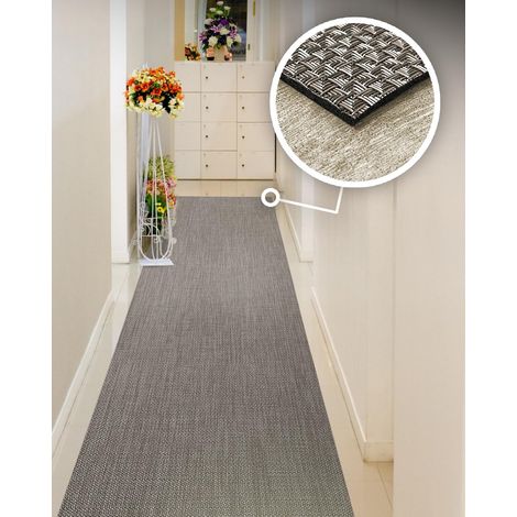 Tapis de Couloir frisé - Tapis en Vinyle - Tapis extérieur - Tapis de Cuisine - Tapis en Vinyle pour Cuisine - Salon - Tapis d'entrée (1/5)