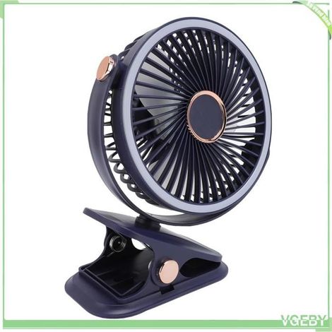 Ventilateur de bureau - FAFEICY - Clip 3-en-1 - USB Type-C - Silencieux DC - Pince/table/suspension (1/4)