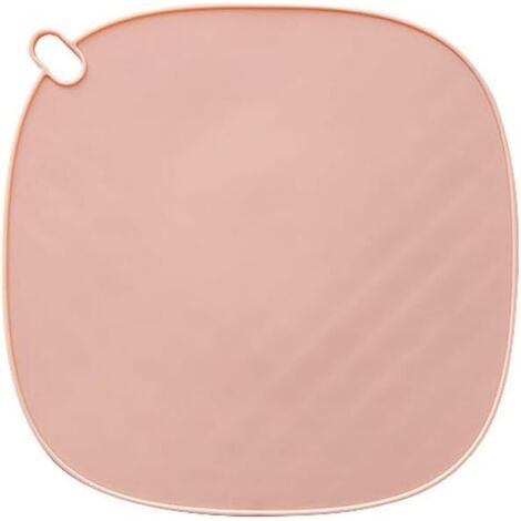 QORVA-Tapis isolant en silicone, dessous de verre, napperon de cuisine, table à manger, style occidental, table à manger nordique, rose (1/5)