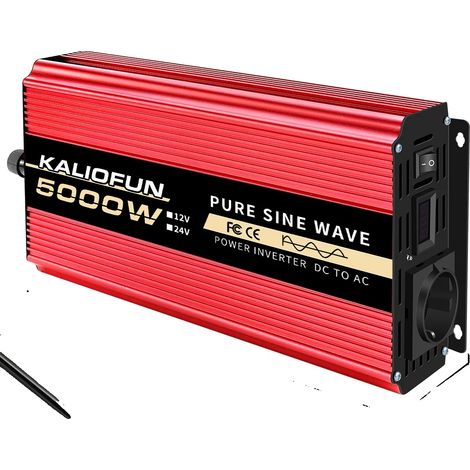 Inverter a onda sinusoidale pura, uscita 220 V CA, certificato CE, 12 V 5000 W 220 V 50 Hz (1/2)