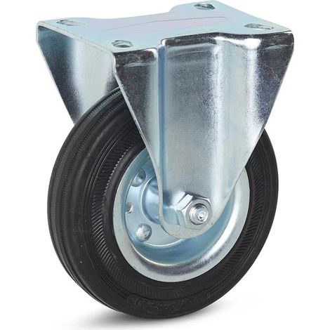 Roue fixe - MESO - Caoutchouc inodore - 125mm - 100kg