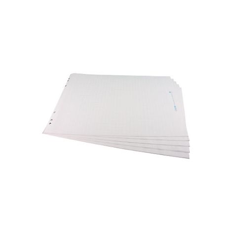 SMIT VISUAL  Carta per flipchart Eco  a quadri  conf da 5 pz 