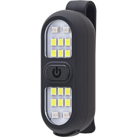 Pack of rechargeable clip-on running lights, safety lighting for runners, hands-free flashlight, LED work light, flashing, for jogging, walking, camping, hiking (1/5)