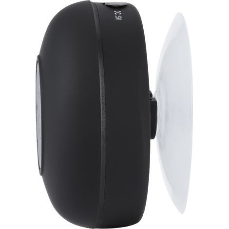 Mini enceinte Bluetooth portable étanche sans fil pour l'extérieur avec ventouse (noire) (1/5)