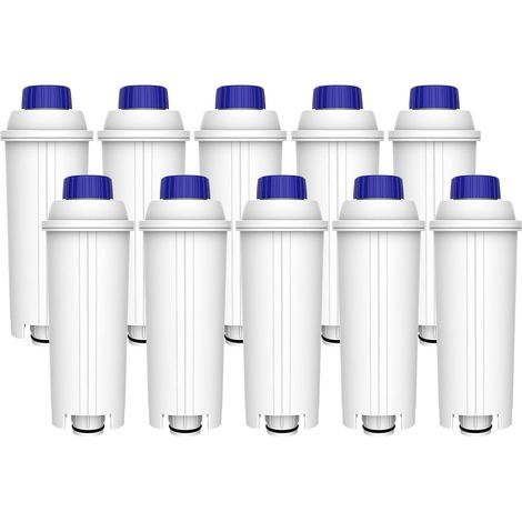 Waterdrop Filtres à Café, Remplacement pour Filtre à Eau De'Longhi® DLSC002, Compatible avec les Machines à café et Expresso De'Longhi® Magnifica® S, Eletta® Explorer, Dinamica® et la Série ECAM (10)