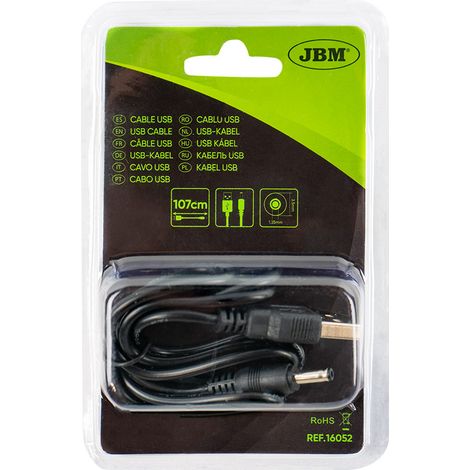 JBM16052 Cable USB tipo A / clavija redonda 3,5 mm para ref. 54172