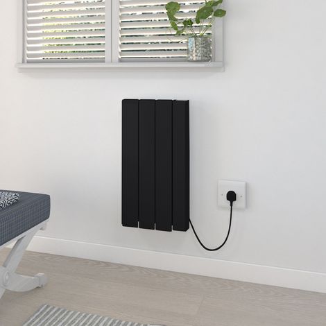 Warmehaus Electric Ceramic WIFI Electric Heater 700W 3 Fin Black