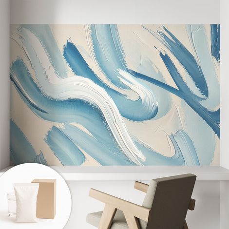 Carta Da Parati - Mural - Con Sala Da Pranzo - Camera Da Letto - Cameretta - Con Colla Gratuita Tratti astratti 104x70 cm (1/5)