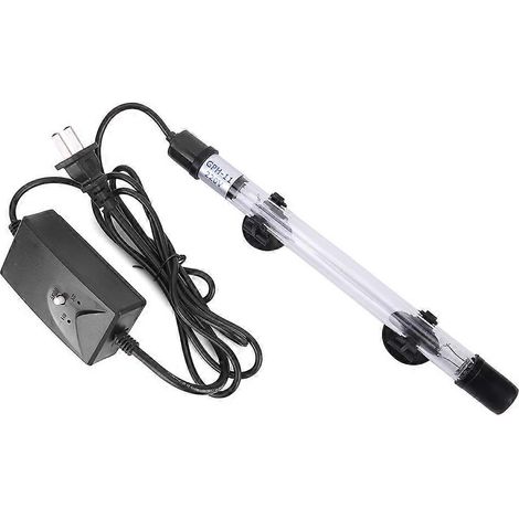 Épurateur d'eau UV LED submersible pour aquarium, lampe germicide stérile pour bassin à poissons, stérilisateur immergé CN (1/5)
