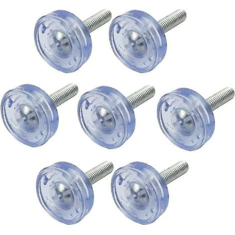 Niveladores de muebles ajustables, patas de muebles transparentes con rosca M6, almohadillas niveladoras deslizantes, herramienta niveladora, accesorio para mesa, silla, sofá, pata inferior, Cu (1/5)