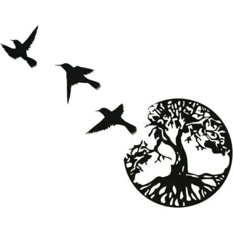 déco murale.Art Mural en Métal. Art de l'arbre de Vie. Signe de Famille Arbre en Métal. Décoration Murale. Décor D'intérieur (1/4)