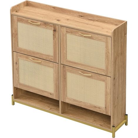 PLACARD COMPACT MULTIFONCTIONNEL SOLIDE ORGANISATEUR MDF Wood 108.50 x 24.00 x 100.00 cm (1/5)