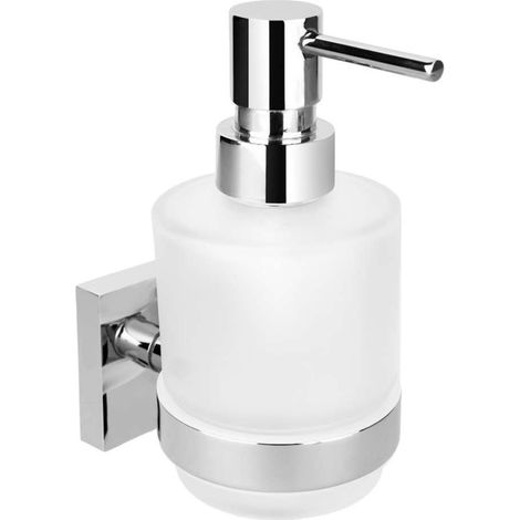 Sapho X-SQUARE - Seifenspender Mini mit Halter, verchromt XQ101 (1/3)