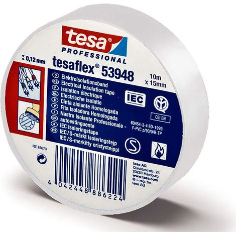CINTA AISLANTE ELECTRICAL BLANCA 10X15M.TESA - TESA TAPE