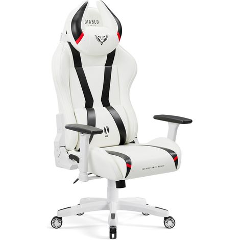 Chaise gaming Diablo X-Horn 2.0 Taille Normale: Blanche-Noire