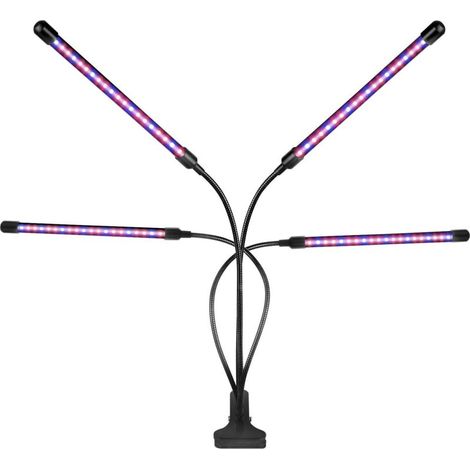 Lampe de croissance de jardinage pour plantes avec tube col de cygne à 360° équipée de 80 lumières LED avec gradation temporisée et lumière de croissance à spectre complet (1/5)